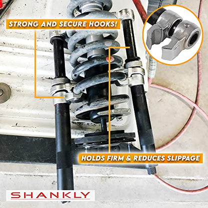 Spring Compressor Tool - 2200 Lbs - Extra Strength, Heavy Duty Build, Ultra-Rugged Coil Spring Compressor Tool or Strut Spring Compressor Strong and Durable ATV Spring Compressor Tool