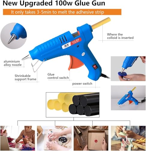Car Dent Puller Kit, Painless Dent Removal Kit with Adjustable Dent Lifter, Hot Glue Gun, Dent Puller for Small Dents & Big Dents,Reusable Car Body Dent Repair Tool - size: 48PCS