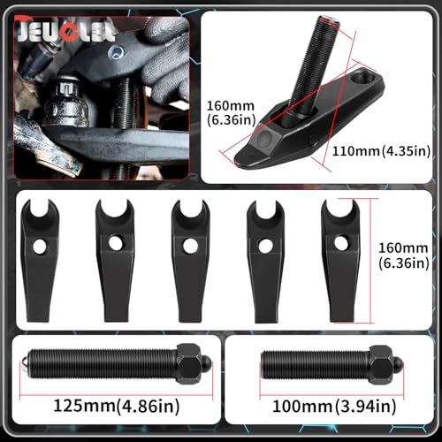Ball Joint Separator Kit Compatible with BMW Benz Land Rover Audi Porsche, Heavy Duty Tie Rod Removal Tool 22mm 24mm 27mm 32mm 36mm Tie Rod Ends Remover Tool Control Arms Steering Knuckles