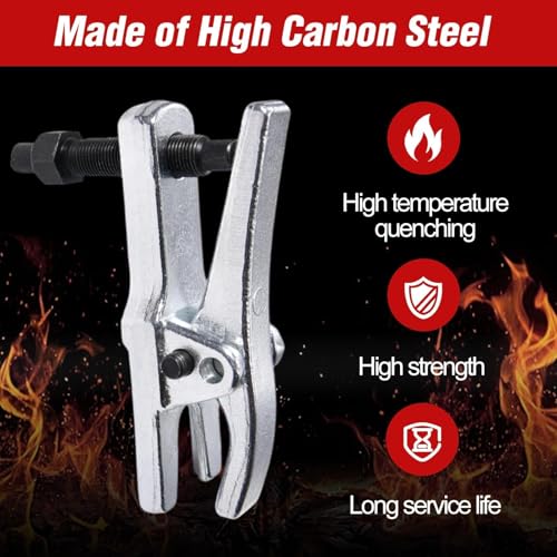 Ball Joint Separator Adjustable Ball Joint Removal Tool Opening Range 1-1/3" to 2-1/8", Universal Tie Rod Removal Tools for Separating Arms, Tie Rods, and Balls Joints on Cars, Light Trucks