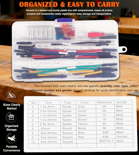 TP-300-A Terminal Test Probes Kit Fits for GM Vehicles - Electrical Connector Test Kit, Alternative to EL-35616-300-A, 35616, J-35616