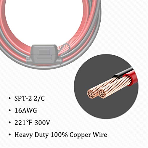 3-Pack 6FT 16AWG SAE to O Ring Terminal Harness, Battery Quick Disconnect Cable with 10A Fuse, 12V 24V Waterproof Eyelet Connector for Motorcycle, Car, Marine, Lawn Mower - color: 16AWG-6FT-3PCS