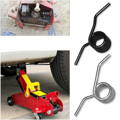4 Pack 3 Ton Floor Jack Spring Replacement Hydraulic Car Jack Handle Tension Spring Parts for Hydraulic Trolley Service Heavy Duty Low Profile Racing Floor Jack with Wheels Keep Handles Return