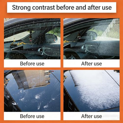 Bottone Car Glass Cleaning Coating Set, Dual Effect with Microfiber Towel, Road Grime, & Water Spots, Anti-Glare & Water-Repellent Coating for Safer Night Driving