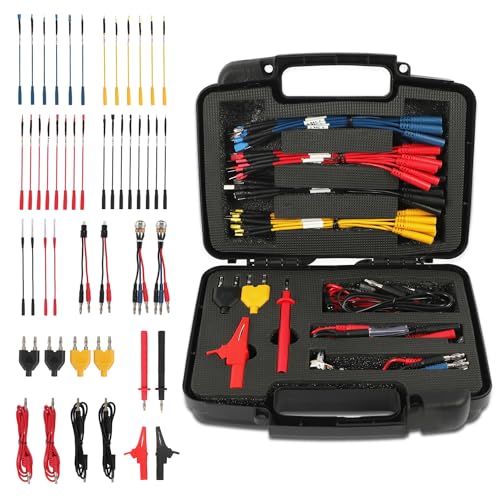 48PCS Automotive Circuit Test Leads Kit Electrical Breakout Leads Automotive Kit Multi Function Auto Diagnostic Tools Multimeter Test Leads Kit