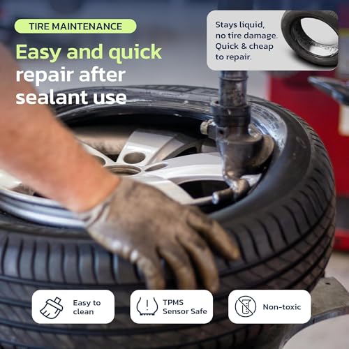Woowind Tire Sealant Instant Flat Tire Repair Kit (15.22oz) – Seals Punctures Up to 0.236 Inch for Cars, Trucks & SUVs – TPMS Safe, All-Weather, Works with Most Inflators, Drive 125mi