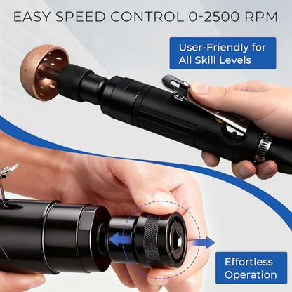 Professional Air Tire Repair and Polishing Tool Kit with 2500rpm Low Speed Buffer