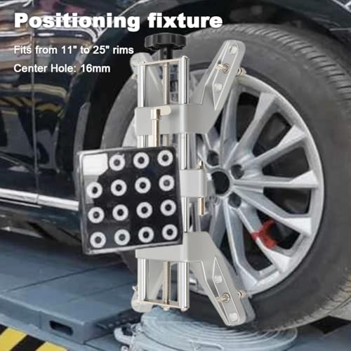 Universal Wheel Clamp & Magnetic Adapter, Wheel Alignment Rack Tool | for Camber Caster Gauge Adapter Rim Clamp Mount Mounting,11 inch to 25 inch