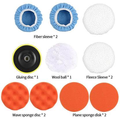 110V 600W Dual-Action Polisher - Variable Speed Random Orbital Buffer Machine for Cars, Boats, Floors - Professional Detailing Kit with 5" Pads (600-3700 RPM) for Waxing, Polishing & Paint Correction
