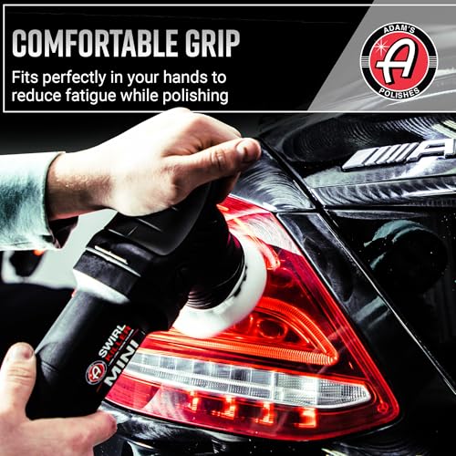 Adam's Polishes Swirl Killer 12mm Polisher - Orbital Polishing Paint Correcting Buffer Tool - Car Scratch Remover - Use Post Car Wash Clay Bar & Pre Wax or Ceramic Coating - style: Basic Kit