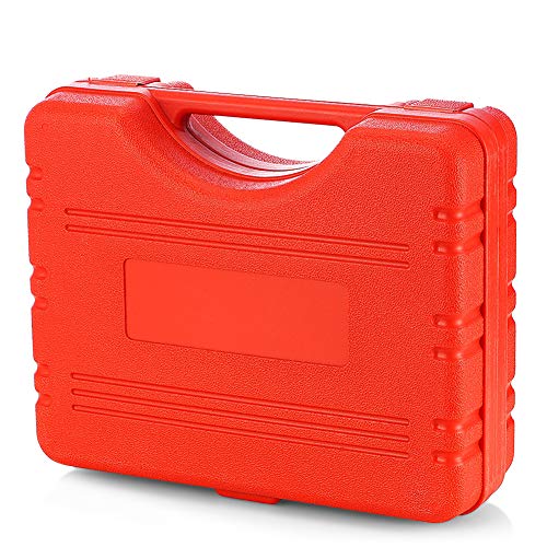 Beduan 16pcs Brake Bleeder Kit Hand Held Vacuum Pump Tester with Adapters for Automotive - color: Red