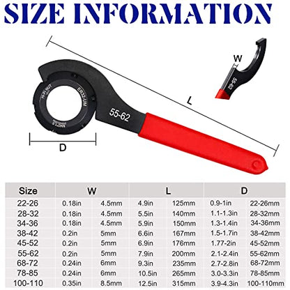 9Pcs Coilover Adjustment Spanner Wrench Tool Set for Motorcycle Shock, Blue | Carbon Steel; Easy to Carry; Wide Compatibility; Efficient Work； Easy to Use - color: Blue