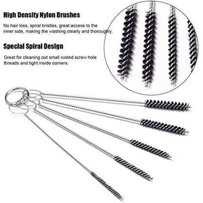 Carburetor Cleaning Kit-13 Cleaning Wires,10 Needles,5 Nylon Brushes for Torch Tip,Carb,Chainsaw,Welder,Spray Guns,Jet Nozzles,Air Tools,ATV,Lawn Mower-with Aluminum Case, Stove Burner – Aluminum Case