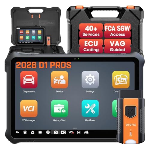 OTOFIX D1 PROS ECU Coding Diagnostic Scanner, Bi-Directional Scan Tool, 2 Years Updates, FCA Renault SGW, 5X AutoScan 2.0, 40+ Resets, CANFD DoIP, VAG Guided, All System Scan Tool, Upgraded of D1