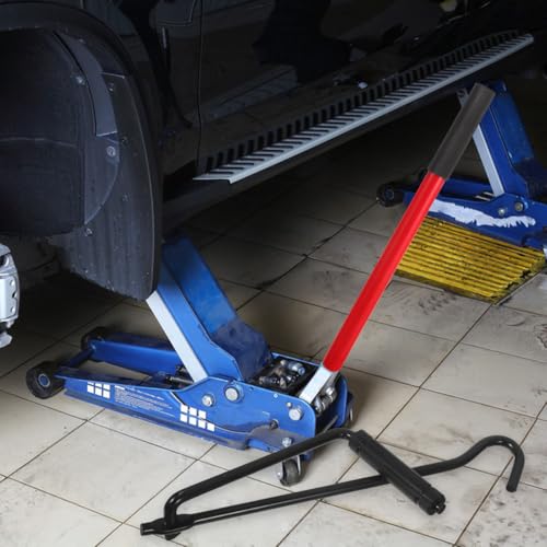Foldable Scissor Jack Handle Car Jack Hand Rocker for Round Solid Shaft Portable Tools for Tire Change Trunk Storage and Roadside Vehicle Maintenance