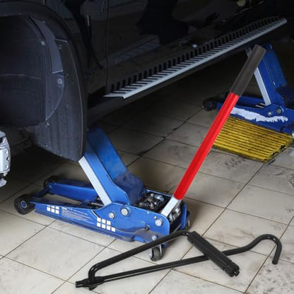Foldable Scissor Jack Handle Car Jack Hand Rocker for Round Solid Shaft Portable Tools for Tire Change Trunk Storage and Roadside Vehicle Maintenance