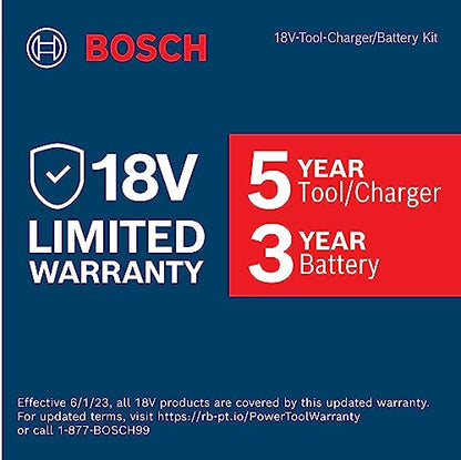 Bosch GDS18V-330PCB25 18V Brushless 1/2 In. Mid-Torque Impact Wrench Kit with Pin Detent and (2) CORE18V® 4 Ah Advanced Power Batteries - style: Industrial