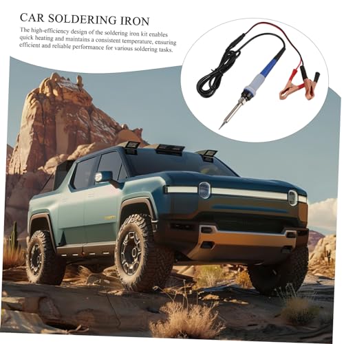 Electric Soldering Iron Kit with Clips Durable High-efficiency Welding Tool for Automotive and Outdoor Use Cord for Diy Projects and Repairs