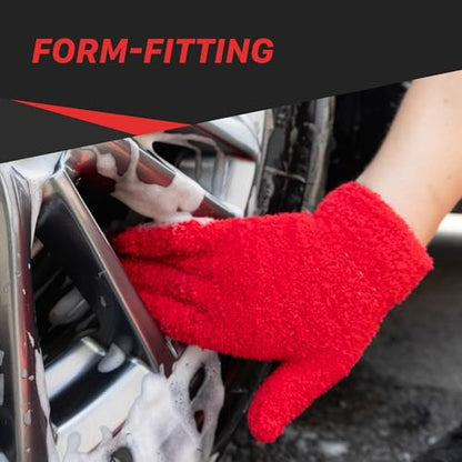 Maxshine Universal Plush Microfiber Gloves | Ultra-Soft Wash Gloves for Car Detailing | Scratch-Free Reusable Cleaning Accessory | Perfect for Reaching & Cleaning Small Areas on Cars & Auto Surfaces
