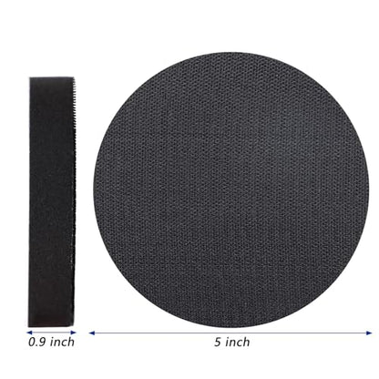 6 Pack Interface Pads, 5 Inch Hook and Loop Soft Density Sponge Cushion Buffer Backing Pad, Foam Sanding Interface Pads for Orbital Sander Automotive Woodworking Polishing - size: 5 inch - 6 Pack