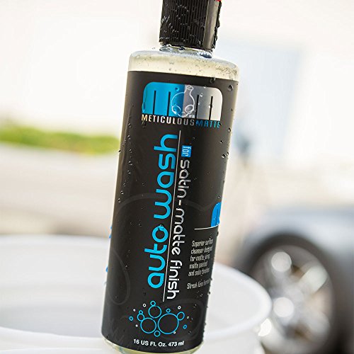 Chemical Guys Car Wash Soap – Meticulous Matte – High Foaming Car Foam Soap for Foam Cannons, Guns and Buckets – Safe for Satin and Matte Paint Finishes, Scratch Free Cleaning, 16 oz Bubble Gum Scent | High-foam soap cleans satin and matte finishes withou