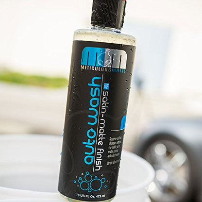Chemical Guys Car Wash Soap – Meticulous Matte – High Foaming Car Foam Soap for Foam Cannons, Guns and Buckets – Safe for Satin and Matte Paint Finishes, Scratch Free Cleaning, 16 oz Bubble Gum Scent | High-foam soap cleans satin and matte finishes withou
