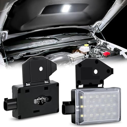 Nilight Under Hood Courtesy Light White Beam Plug and Play Compatible with 1998-2010 Dodge Ram 1500 2500 3500, 2006-2019 Dakota Charger, 1998-2001 Wrangler Grand Cherokee - size: Not Specified 1 piece