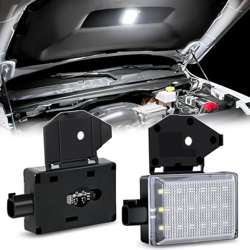 Nilight Under Hood Courtesy Light White Beam Plug and Play Compatible with 1998-2010 Dodge Ram 1500 2500 3500, 2006-2019 Dakota Charger, 1998-2001 Wrangler Grand Cherokee - size: Not Specified 1 piece