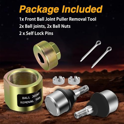 2 PCS of Ball Joint And Front Ball Joint Puller Removal ToolCompatible with Polaris Sportsman Ranger Magnum Scrambler Replace # 7061130 7061158 7061153 7080364 7080673 - size: Ball Joint & Puller