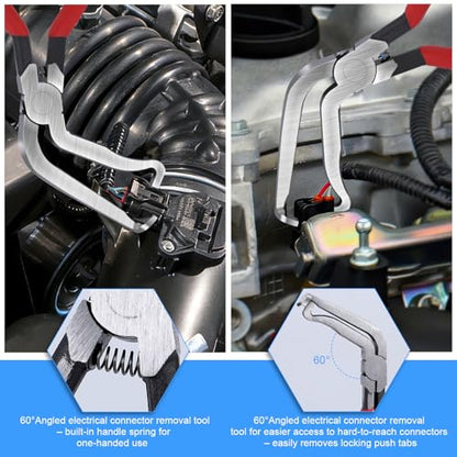 5PCS Electrical Disconnect Pliers for Cars, Hose Clamp Pliers | Automotive Electrical Disconnect Pliers, Connector Removal Tools for Fuel Line/MAF Sensor/Electrical Terminals/Lgnition Coil