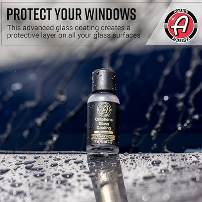 Adam's Advanced Graphene Glass Coating (30ml) - Advanced Hydrophobic Water Repellent (Kit) - size: Kit
