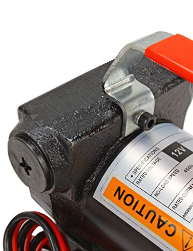 BLACKHORSE-RACING 12V DC Portable Electric Fuel Transfer Extractor Pump Diesel Kerosene Oil Commercial Motor Auto