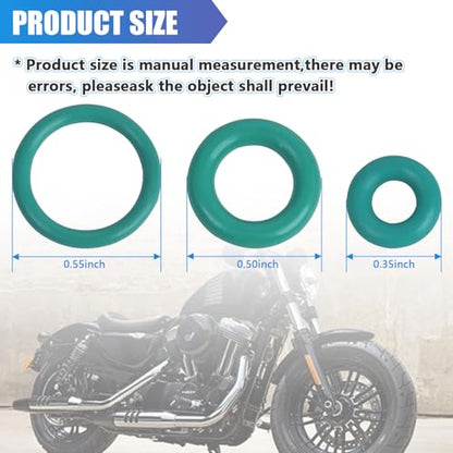 9-Pack Fuel Line Delphi Quick Disconnect O-Ring Repair Kit, Compatible with Harley Davidson 1999+ EFI Models, 3 Sets of Fuel Tank and Fuel Line Replacement Seals