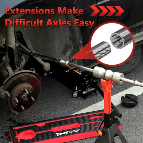 Inner CV Axle Puller Removal Tool with Slide Hammer & 48mm 63mm CV Joint Fork Adapter, Front Wheel Drive Axle Puller Slide Hammer Set (6pcs Set with eva Box) - size: 6pcs Set with eva Box