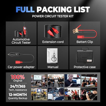 Autel PowerScan Circuit Tester 2026, Power Circuit Probe Tool，12V-24V Electrical Short Open Breaker Circuit Finder, AC/DC Voltage Resistance Duty Cycle Activating Component, w/ 20ft Extension Cable