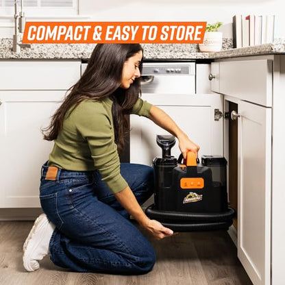 Armor All Heated Spot Cleaner for Carpet & Upholstery, Portable Deep Cleaner with Auto Detail Tools for Cars, Pets, Area Rugs & Couches- SCB1001H 0901 - size: 54 Oz Heated