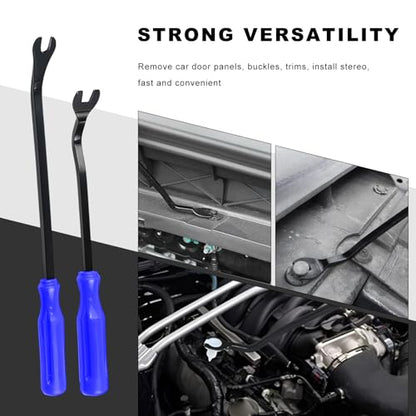 3PCS Car Clip Removal Tool, Auto Trim Upholstery Pry Tool Kit Fastener Rivet Remover with Storage Bag, Door Panel Clip Pliers Set Dashboard Repair Tools for Sedan Truck SUV (Blue) - color: Blue
