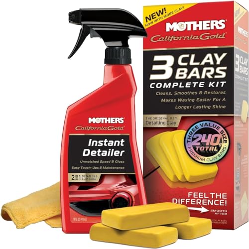 Mothers 07240-6 California Gold Clay Bar System, (Pack of 6) - style: Original Kit, Pack of 6