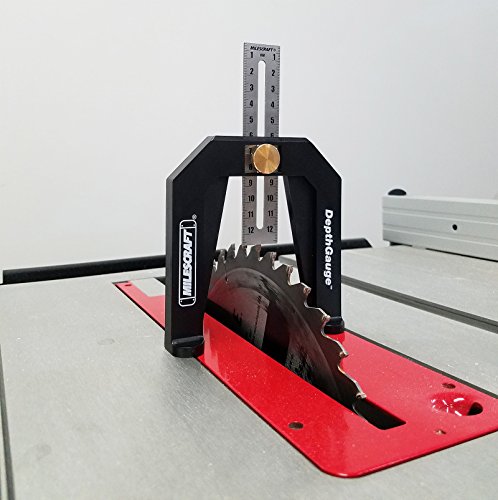 Milescraft 8601 Depth Gauge - Measure, Mark and Locate Depth of Blade or Bit on Table Saws, Router Tables, Routers and More, Woodworking
