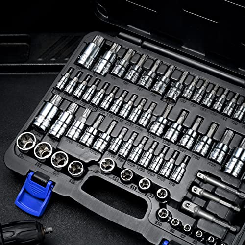 EPAuto Torx Bit Socket and External Torx Socket Set 63-Piece Set - size: Torx Bit- 63 Pieces