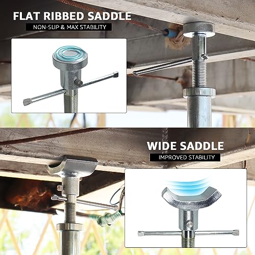 BESTOOL RV Supports Stabilizer Jacks, Travel Trailer Stabilizer Jacks Camper Jack Stands from 17.3" to 30." 1 Pair Capacity 12000 lbs, 2 Pack - color: Black-Dual head RV stabilizer jacks/2PC