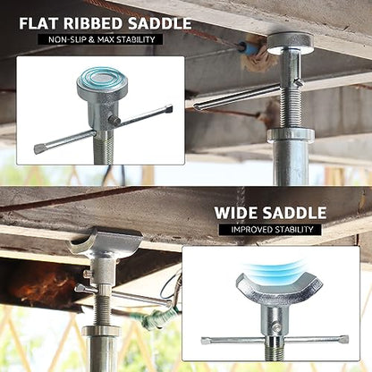 BESTOOL RV Supports Stabilizer Jacks, Travel Trailer Stabilizer Jacks Camper Jack Stands from 17.3" to 30." 1 Pair Capacity 12000 lbs, 2 Pack - color: Black-Dual head RV stabilizer jacks/2PC