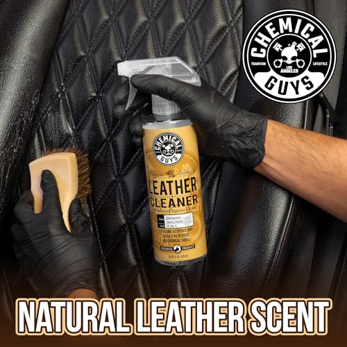 Chemical Guys, Leather Cleaner & Conditioner Kit, Travel Size, 2 x 4 oz | Two-step kit cleans then conditions seats, bags and boots, pH-balanced for natural and sealed leather - style: 4 Fl Oz KIT