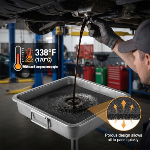 4 Pcs 22'' Oil Drain Splash Pad, No Splatter Pad Square Pads | Anti Splash Oil Change Mat for Car Changing Oil Transmission Drain Pan
