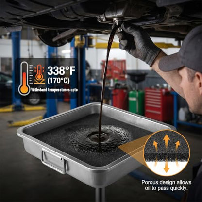 4 Pcs 22'' Oil Drain Splash Pad, No Splatter Pad Square Pads | Anti Splash Oil Change Mat for Car Changing Oil Transmission Drain Pan