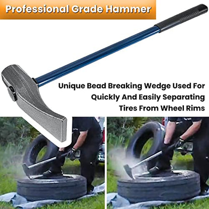 Replacement for Ken-Tool 35429 Bead Brkg Wg, 32 In, STL, Blue Black Tire Bead Breaker Wedge TG11E Duck-Billed Hammer For Passenger Car Truck Bus ATV UTV Farm Tractor Aircraft Tires