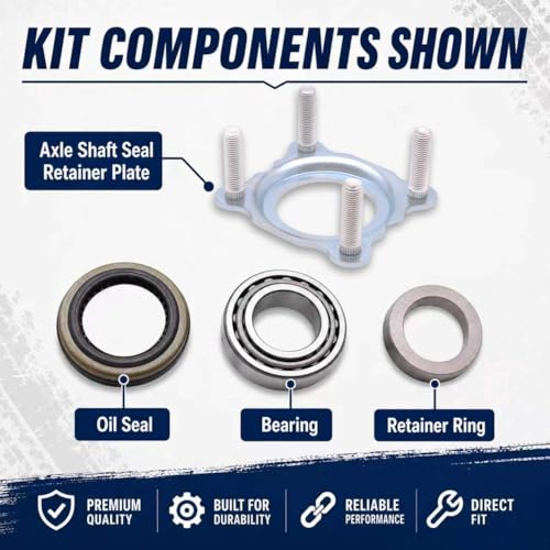 68008523AA Rear Axle Bearing Seal Kit for Jeep Wrangler JK 2007-2018 | Fits 2007-2018 Jeep Wrangler JK JKU Dana 35/44 Rear Axle