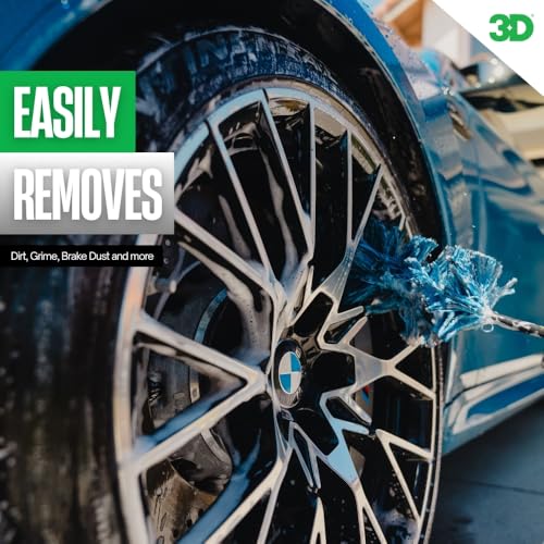 3D Wheel Kleen - High-Foaming Wheel & Tire Cleaner, Removes Brake Dust, Road Grime & Grease, Safe for All Factory Wheels & Calipers, Professional-Grade - 1 Gallon - size: 128 Fl Oz (Pack of 1)
