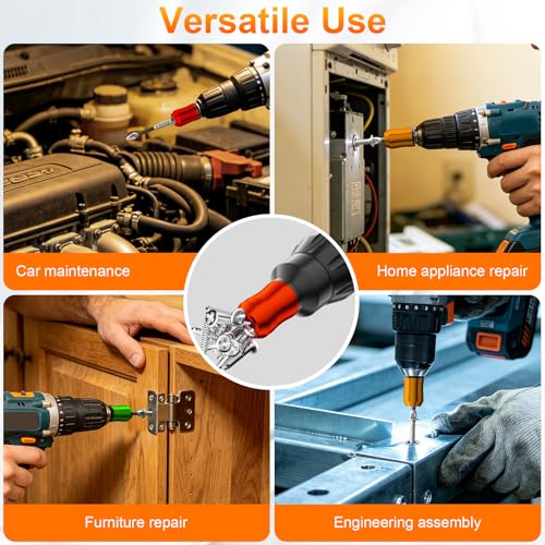 High-Magnetic Screwdriver Drill Bit Set with 3pcs Magnetic Screw Holder- Magnetic Screwdriver Set - Screwdriver Bit Set - Impact Driver Bit Set -25 50 65 70 90 150mm (12pcs+3pcs set) - color: 12pcs+3pcs Set