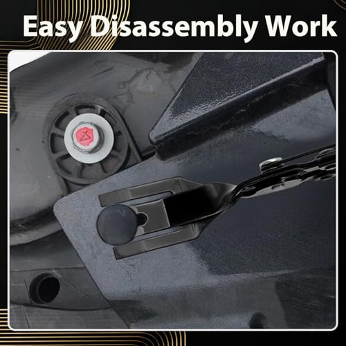 Car Panel Trim Removal Tool, Interior Clip Plier with Red Non-Slip Handle, Door Upholstery and Dashboard Fastener Remover